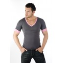 V NECK COTTON/LYCRA