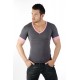 V NECK COTTON/LYCRA