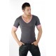 V NECK COTTON/LYCRA